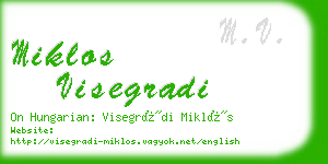 miklos visegradi business card